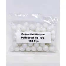 Esfera De Plástico Poliacetal Pp - 5/8 - 100 Pçs