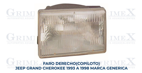 Faro Jeep Grand Cherokee 1992-92-93-94-95-96-97-1998-98 Ore Foto 10