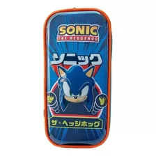 Lapicera Escolar Doble Cierre Ruz Sonic 174818 Hegoh Niño Color Azul