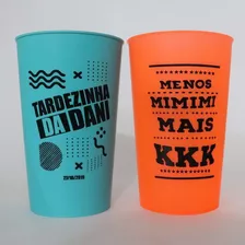 Kit 100 Copos Eco 550ml Personalizados