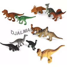 Coleção Dinossauros Miniaturas Bonecos Festas Criança 12 Uni