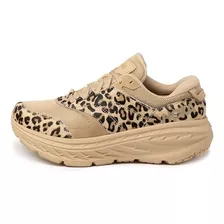 Tenis Running Para Zapato Hoka One One Leopard Bondi L