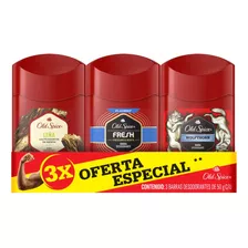 Pack Old Spice Desodorante En Barra 3 Piezas 50g Cu