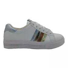 Zapatillas Urbanas Blancas Cuero Eco