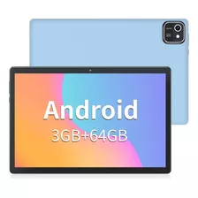 Tablet 10inch Android 13 3gb Ram 64gb Rom Blue
