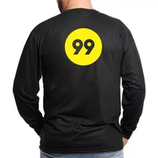 Camiseta 99 Motorista Camisa Trabalho Manga Longa Uniforme