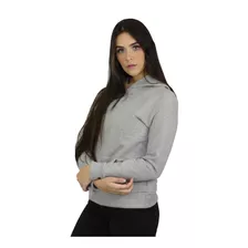 Casaco Moletom Liso Feminino Blusa De Frio Canguru Com Capuz