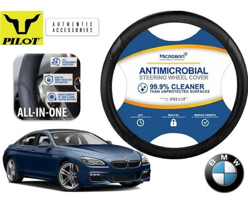 Funda Cubrevolante Negro Antimicrobial Bmw Serie 6 2015 Foto 4