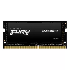 Memoria Ram Fury Impact Ddr4 Gamer Color Negro 8gb 1 Kingston Kf426s15ib/8