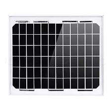 Nuzamas 10 W 12 V Panel Solar Marco De Aluminio Cargador De 