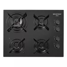 Cooktop Brastemp 4 Bocas Vidro Preto Bivolt Bdd61ae