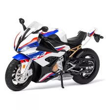 Bmw-s1000rr 1:12 Miniatura Metálica Moto With Light & Sound