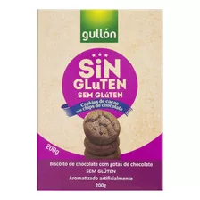 Biscoito Gullón De Chocolate Com Gotas De Chocolate Sem Glúten 200 G