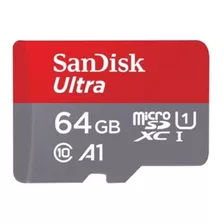 Memoria Micro Sd Sandisk Ultra 64gb Clase 10 A1