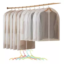 Fundas Protectora De Porta Traje Cubre Polvo Ropa +4 Perchas