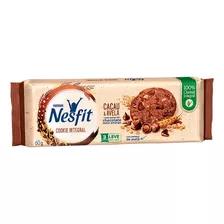 Biscoito Nestlé Nesfit De Cacau & Avelã Com Gotas De Chocolate Meio Amargo 60 G