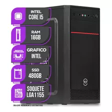 Pc Cpu Mancer, Intel Core I5, 16gb De Memória Ram, Ssd 480gb