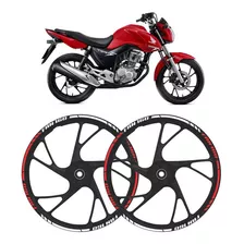 Adesivo Carenagem Ah Ha Moto Honda Cg Fan 160 2016/2021 Rosa