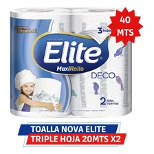 Toalla Nova De Papel Elite Maxi Rollo Deco 2x20 Metros !!