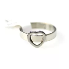 Anillo Corazón Cinto Acero Inoxidable 