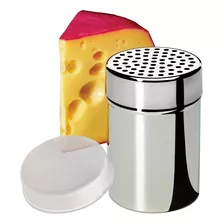 Porta Queijo Ralado Em Aço Inox Queijeira Design Moderno