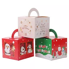 24 Piezas Cajas De Navidad Cajas De Dulces Favor De Fie...