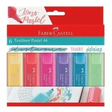 Marca Texto Pastel 6 Cores Textliner Faber Castell - Oferta