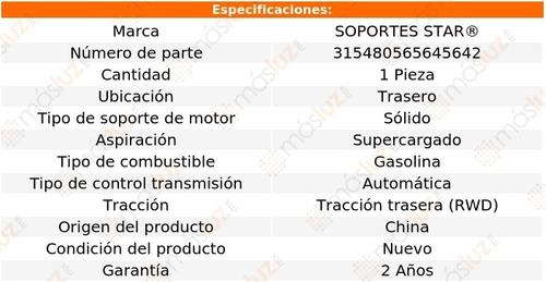 1) Soporte Motor Tras Slr Mclaren 8 Cil 5.5l 05/09 Foto 2