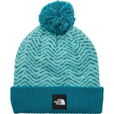 The North Face Gorro Forrado Con Pompón Chevron Niñas