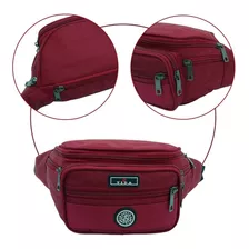 Pochete Masculina Bolsa Cintura Motoqueiro Multiuso Cor Vermelho