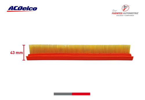 Filtro Aire Motor Para Chevrolet Corsa 1.8 2007 2008 Acdelco Foto 3