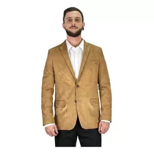 Blazer Masculino Slim Apa Suede Cor Caramelo