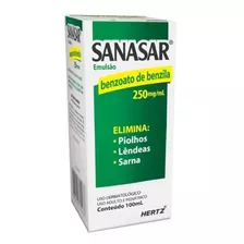 Benzoato De Benzila - Sanasar 100ml - Hertz