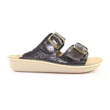 Sandalias Fragola Doble Hebilla Brillo Mujer 0954-01 Cshoes