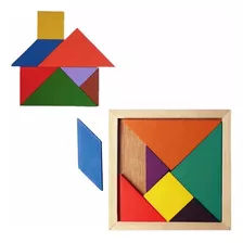 Tangram De Madera Didactico Juguete De Madera 