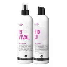 Água Termal Curly Care Revival E Gel Creme Fix U 2x300ml