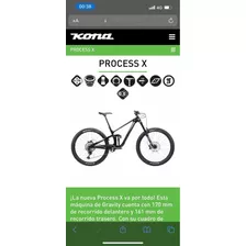 Bicicleta Enduro, Kona Process X 2022, Semi Nueva