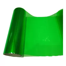 Película Adesivo P Carro Farol Lanterna Brilhante Verde 1m