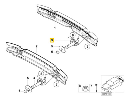 Amortiguador Trasero Bmw 3 E46 1997 2006 Foto 7