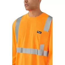 Polera Ciclismo De Alta Visibilidad Reflectante Hombre Fila 