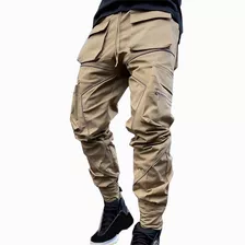 Jogger Cargo Gabardina Strech Para Hombre Pantalón Casual