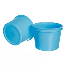 Baldinho De Pipoca 1,5lt - 30 Unidades - Azul Bebe