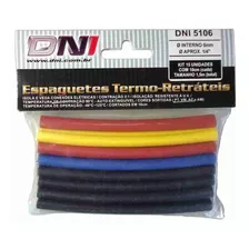 Espaguete Termo-retrátil Kit 30 Unidades De 06mm Dni-5106