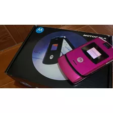 Motorola Modelo V3 Rarz Tipo Flip Basico A Solo $1199. Rosa.