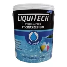 Pintura De Piscinas De Fibra Base Agua 10lt Liquitech Ed