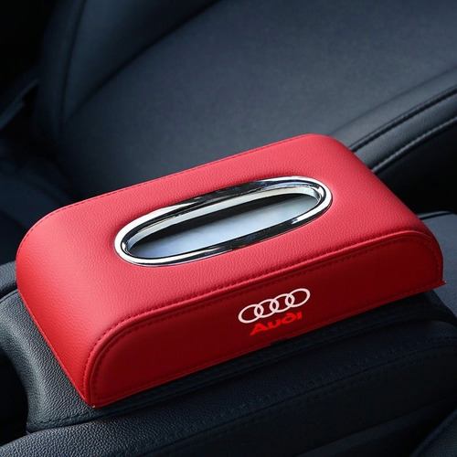 Caja De Pauelos De Cuero Para Coche Logo Visera Y Asiento A Foto 9