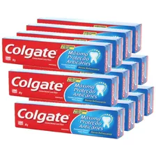 Creme Dental Pasta De Dente Máxima Proteção 90g 12un Colgate