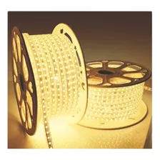 Mangueira Led Chata Branco Quente 220v Rolo 100 Metros Cor Da Luz Branco-quente