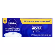 Sabão Em Barra Nivea Hidratante Creme Care De 90g Pacote C6