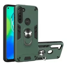 A Caja Del Teléfono Con Anillo Magnético Para Moto G8 Power